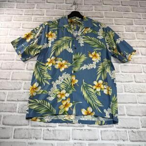 Two Palms Hawaiian Shirt‎ Men's Size M Short Sleeve Cabana Wear Cruisewear